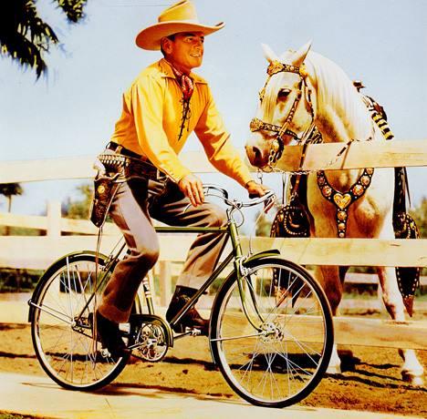 cowboy on a bike